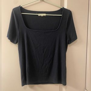Black Madewell square neck tee